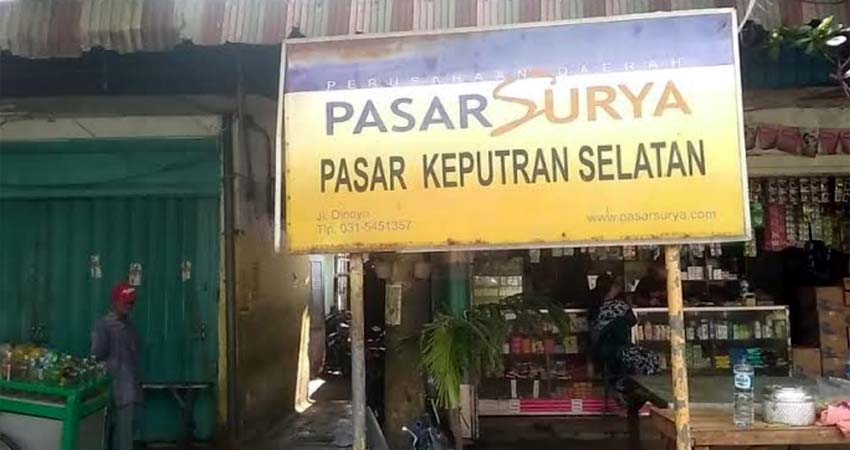 Jelang PSBB, Pemkot Surabaya Terapkan Protokol Kesehatan di Pasar Keputran Utara