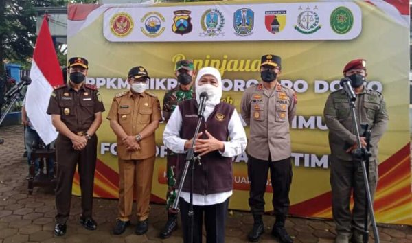 Forkopimda Jatim Tinjau Posko PPKM Mikro di Oro-Oro Dowo Malang